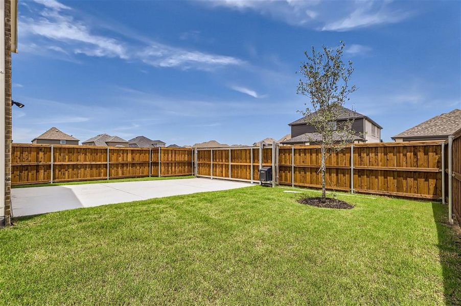 View of yard with a patio area