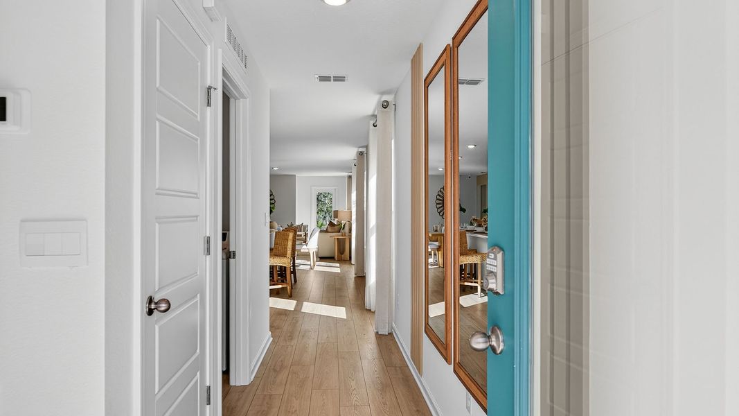 Representative furnished interior of a home built from the HARPER by D.R. Horton in Grand Reserve, Bunnell (Image 6). Representative furnished interior of a home built from the HARPER by D.R. Horton in Grand Reserve, Bunnell (Image 6).