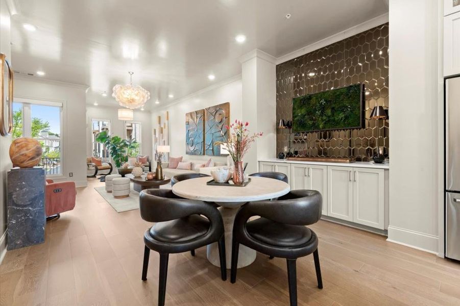 Furnished interior view inside a new home in , Alpharetta (Image 44).