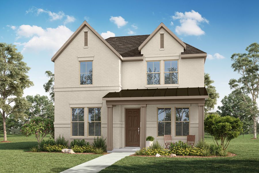 Representative exterior photo of a completed home built from the Landau by Tri Pointe Homes in Painted Tree, McKinney, TX (Image 16).