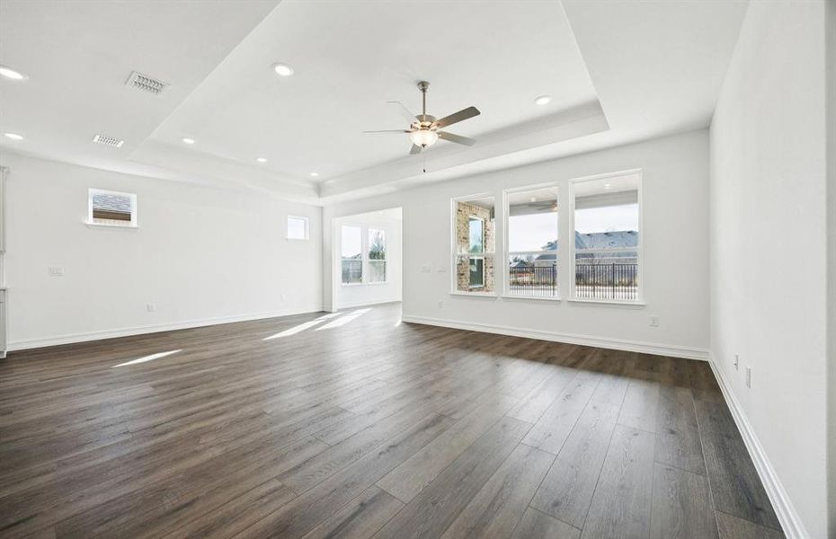 Try ceiling in gathering room