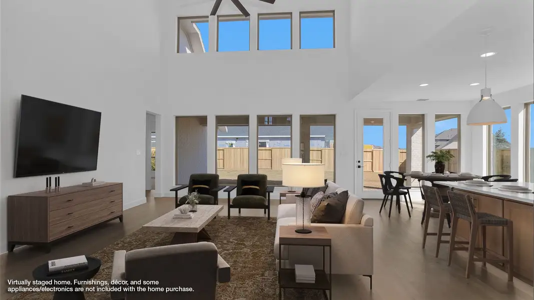 Representative furnished interior of a home built from the 4016W by Perry Homes in Alsatian Oaks, Castroville (Image 3).