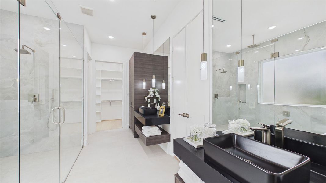 Furnished interior view inside a new home in , Houston (Image 40).