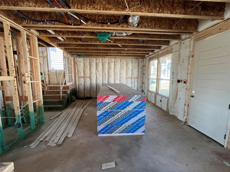 In-progress construction of a new home in The Cottages at Lariat, Liberty Hill, TX (Image 16).