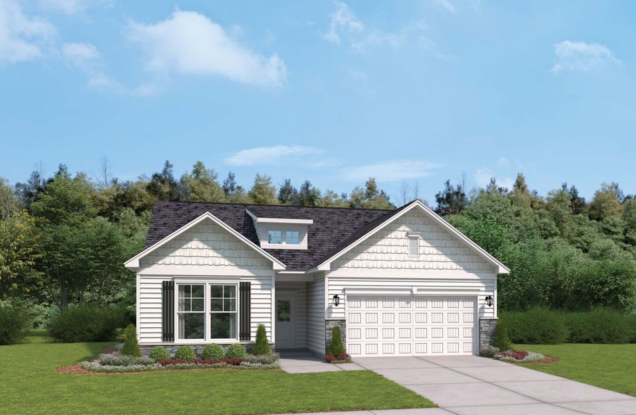 Representative exterior photo of a completed home built from the The Everest by Stanley Martin Homes in Old Charleston Acres, Pelion, SC (Image 35). Representative exterior photo of a completed home built from the The Everest by Stanley Martin Homes in Old Charleston Acres, Pelion, SC (Image 35).
