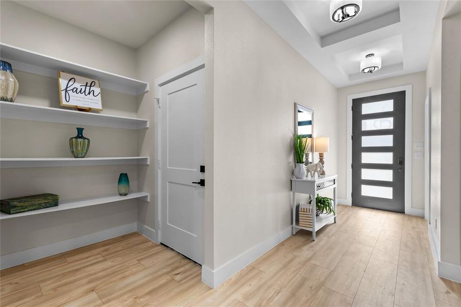 Furnished interior view inside a new home in , Dallas (Image 13).