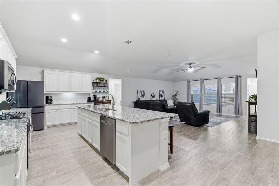 Furnished interior view inside a new home in , Azle (Image 10).