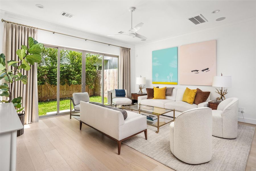 Furnished interior view inside a new home in , Houston (Image 19). Furnished interior view inside a new home in , Houston (Image 19).