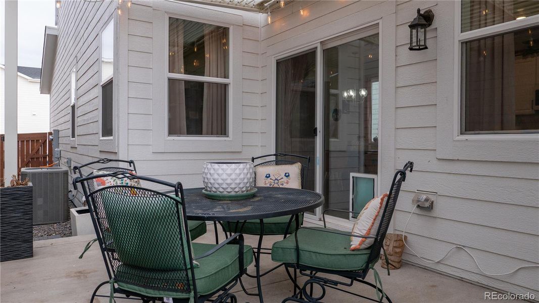 Exterior details and patio area of a home in , Aurora (Image 3).
