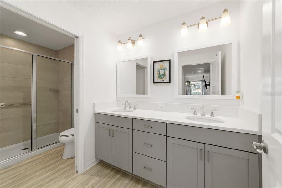 Furnished interior view inside a new home in , The Villages (Image 19).