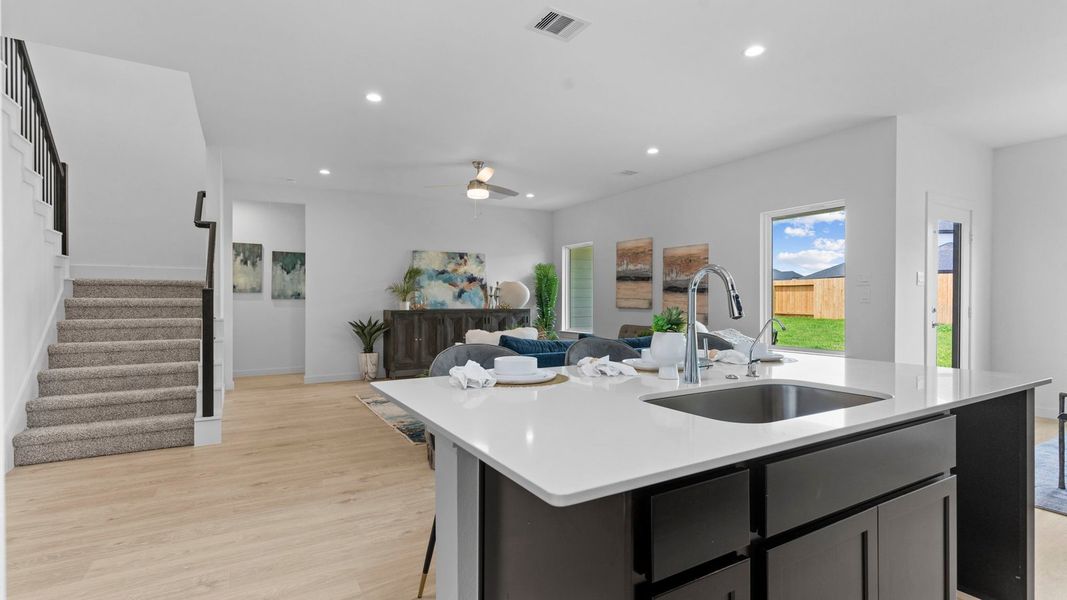 Furnished interior view inside a new home in Tamarron, Fulshear (Image 16).