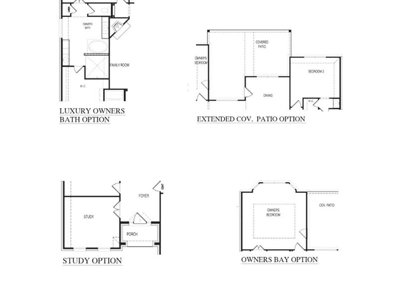 2D floor plan layout of this home in The Reserve at Potranco Oaks, Castroville, TX (Image 3).