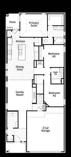 2D floor plan layout of this home in Heartland, Crandall, TX (Image 2). 2D floor plan layout of this home in Heartland, Crandall, TX (Image 2).