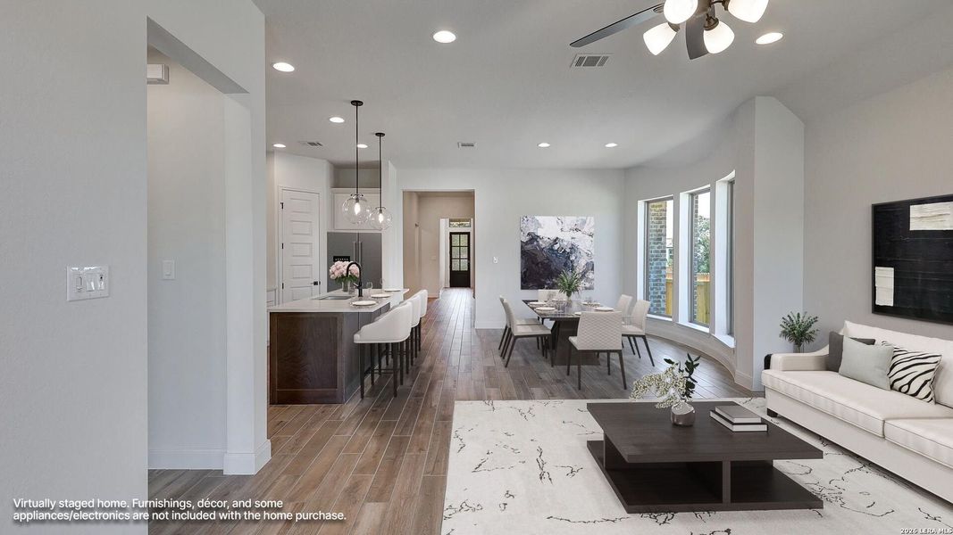 Furnished interior view inside a new home in Kallison Ranch, San Antonio (Image 7).