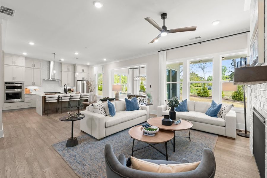 Representative furnished interior of a home built from the Trenton by Brock Built in The Shoal, Santa Rosa Beach (Image 33).