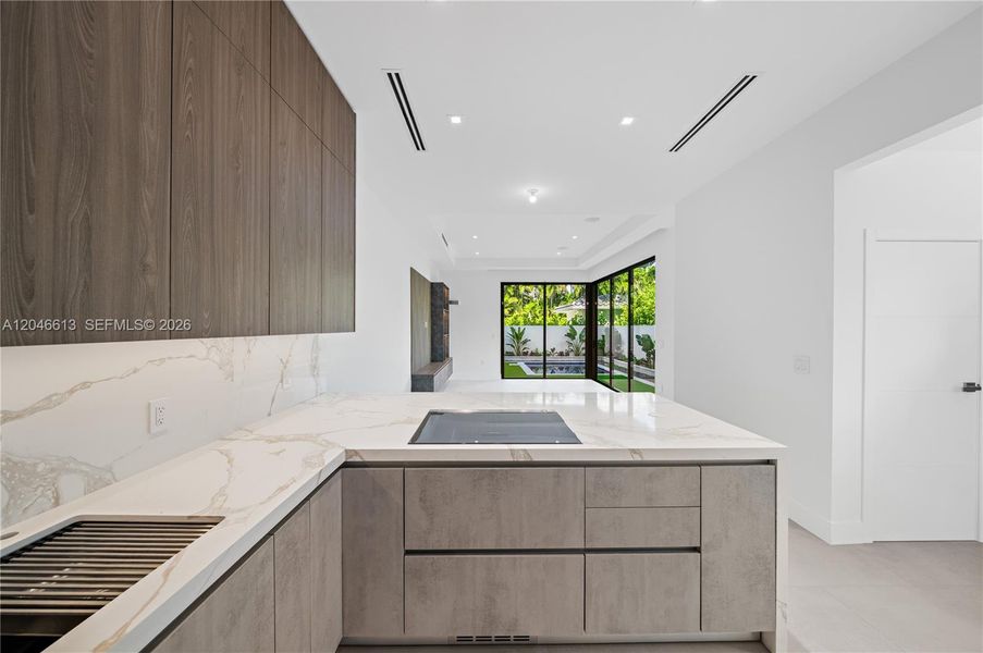 Furnished interior view inside a new home in , Coral Gables (Image 7). Furnished interior view inside a new home in , Coral Gables (Image 7).