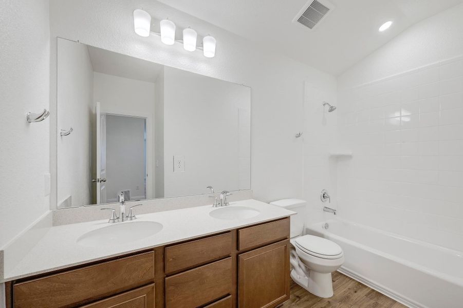 Furnished interior view inside a new home in McKinney Crossing, Austin (Image 6). Furnished interior view inside a new home in McKinney Crossing, Austin (Image 6).