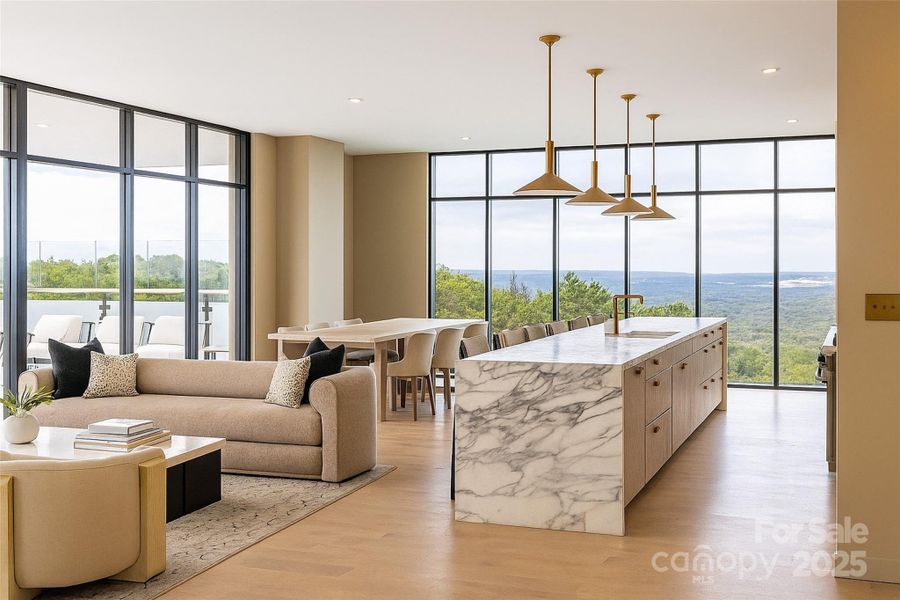 Furnished interior view inside a new home in , Asheville (Image 10).