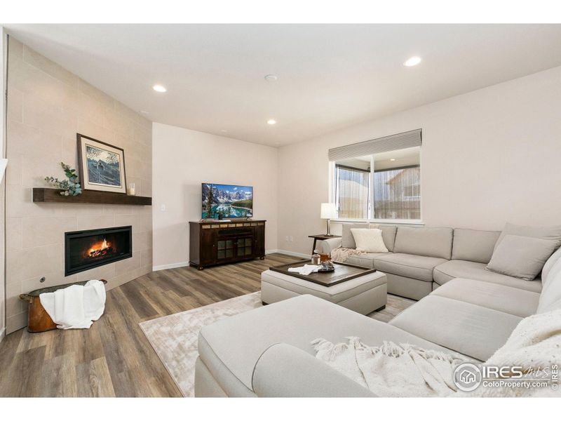 Furnished interior view inside a new home in Kinston at Centerra, Loveland (Image 11).