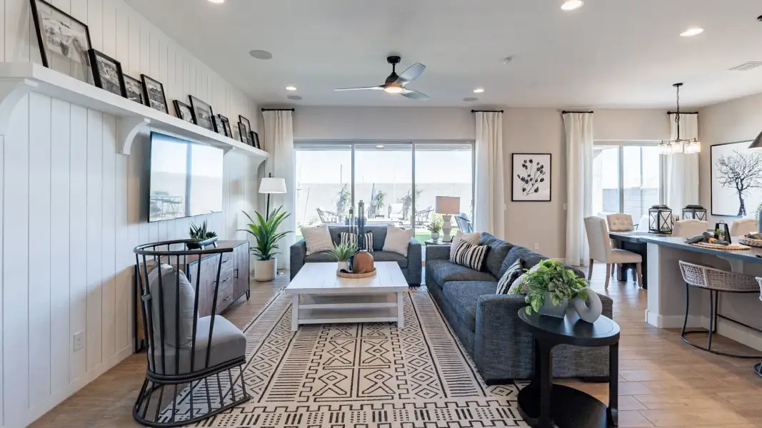 Furnished interior view inside a new home in Hacienda at Estrella, Goodyear (Image 15).