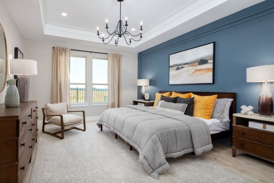 Representative furnished interior of a home built from the Verona by Ladera Texas in Ladera Prosper, Prosper (Image 12).