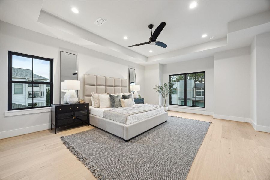 Second floor primary suite.