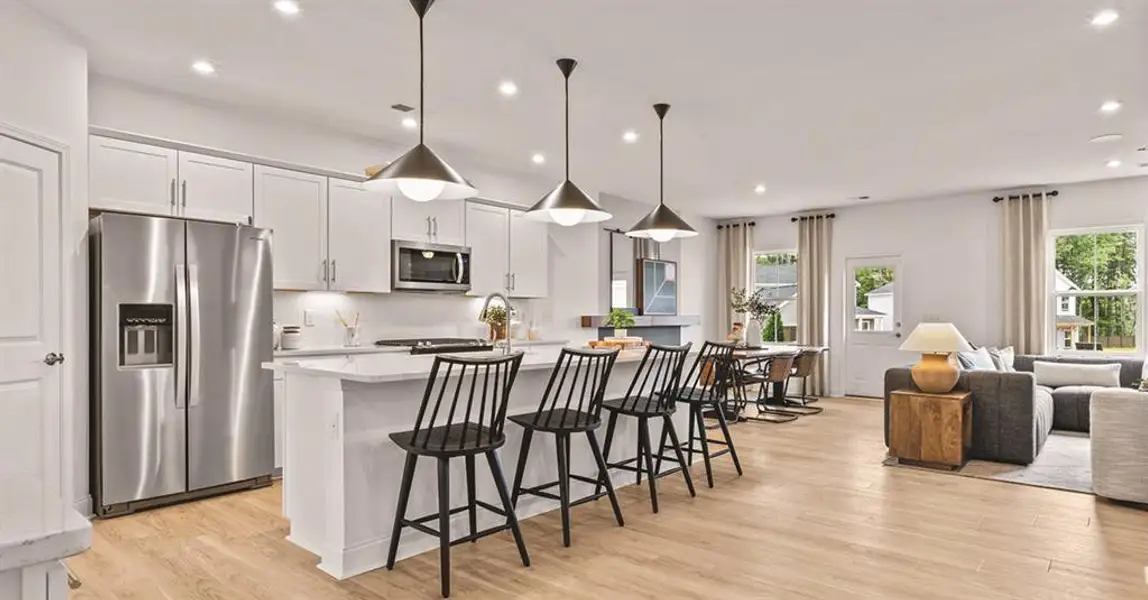 Furnished interior view inside a new home in Briar Creek, Atlanta (Image 9).