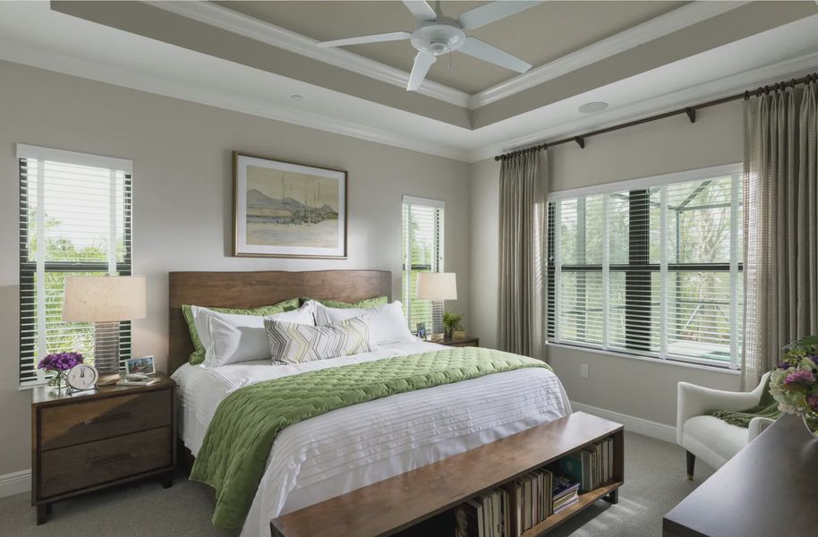 Representative furnished interior of a home built from the Lighthouse by Neal Communities in SkySail, Naples (Image 3).