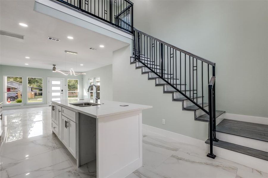 Furnished interior view inside a new home in , Dallas (Image 8). Furnished interior view inside a new home in , Dallas (Image 8).