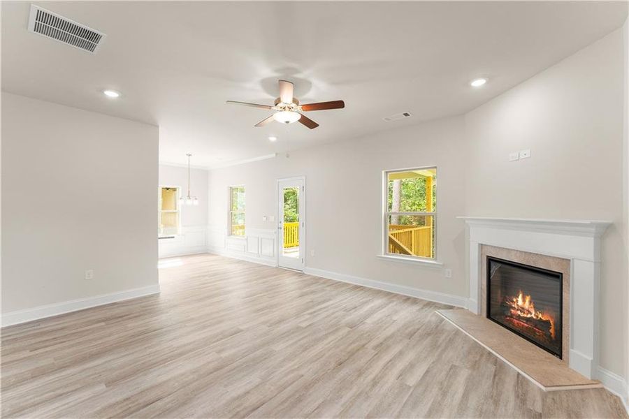 Spacious, unfurnished interior of a new home in Magnolia Villas, Cornelia (Image 34). Spacious, unfurnished interior of a new home in Magnolia Villas, Cornelia (Image 34).