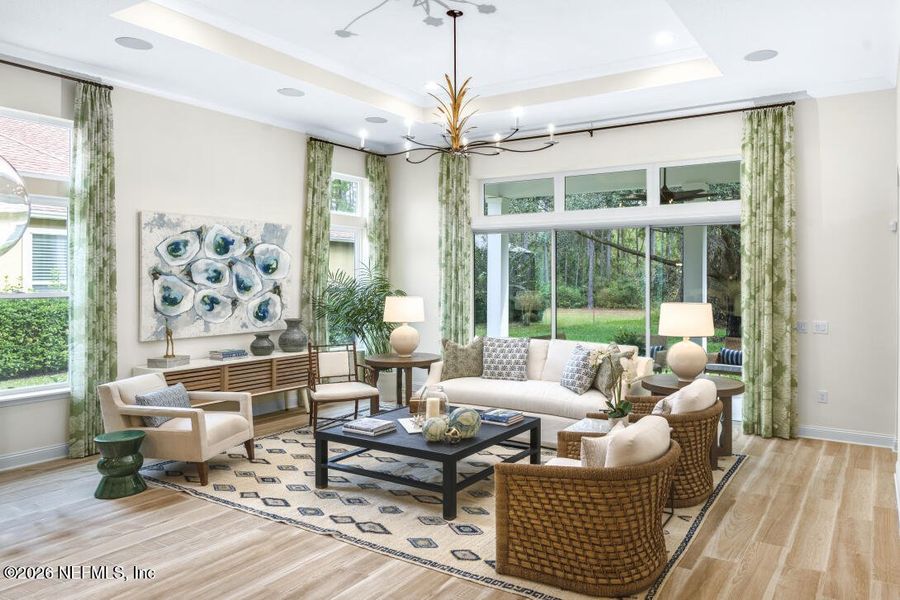 Furnished interior view inside a new home in , Fernandina Beach (Image 3).