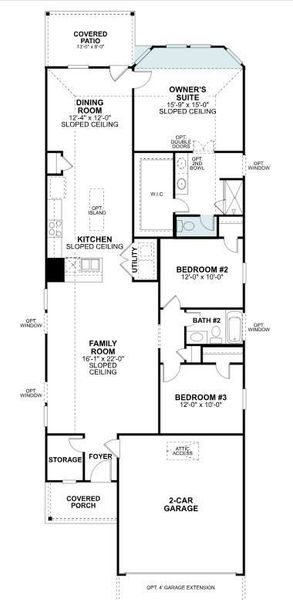 2D floor plan layout of this home in Summerview, Fulshear, TX (Image 2). 2D floor plan layout of this home in Summerview, Fulshear, TX (Image 2).