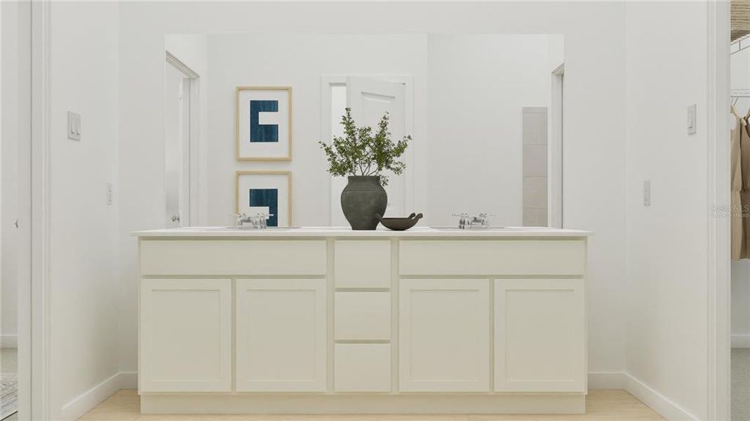 Furnished interior view inside a new home in , Clermont (Image 26).