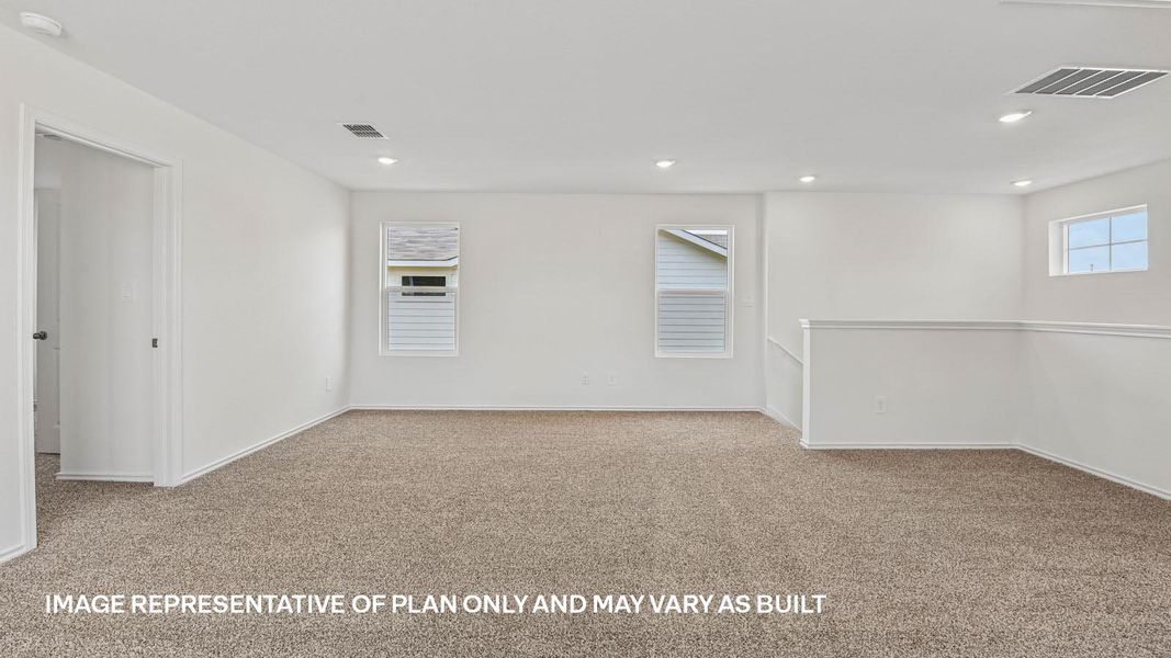 Representative unfurnished interior of a home built from the The Travis by D.R. Horton in Valverde, Bastrop (Image 30).