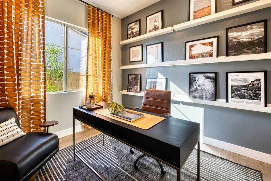Representative furnished interior of a home built from the Elden Plan 4505 by Tri Pointe Homes in Waterston Central, Gilbert (Image 12).