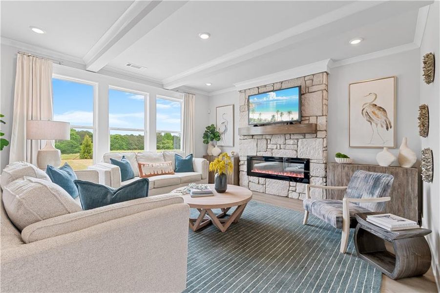 Furnished interior view inside a new home in Fowler Farms, Auburn (Image 5).