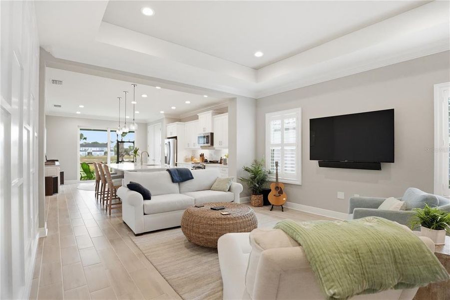 Furnished interior view inside a new home in , Sarasota (Image 17).