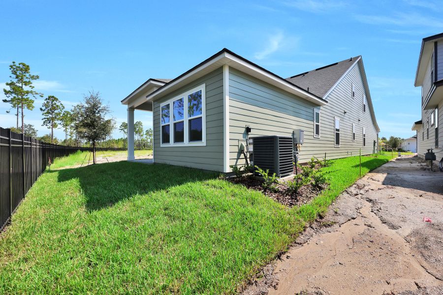 Representative exterior details of a home built from the Naples ll by Riverside Homes in Mariposa at EverRange, Jacksonville (Image 29).