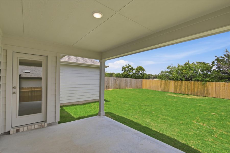 Exterior details and patio area of a home in Carillon, Manor (Image 19). Exterior details and patio area of a home in Carillon, Manor (Image 19).