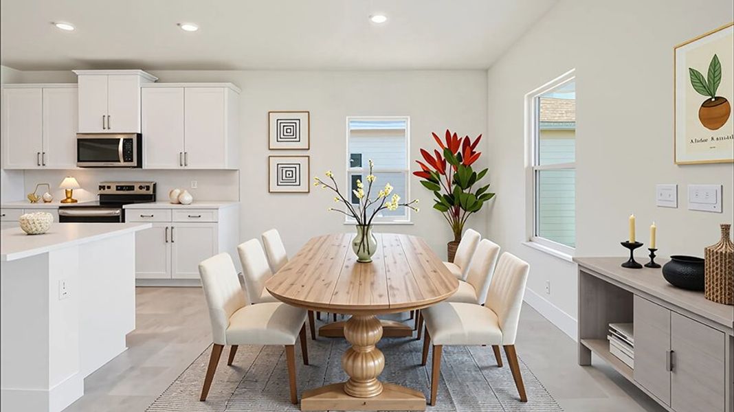 Representative furnished interior of a home built from the LANTANA by D.R. Horton in Buchanan Trails, Newberry (Image 8).