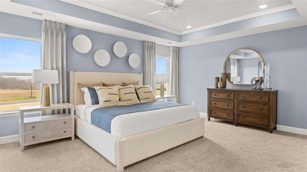 Furnished interior view inside a new home in Evergreen Crossing, Locust Grove (Image 29).