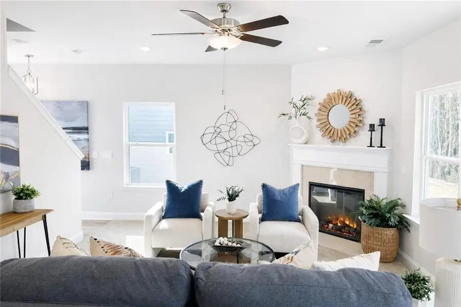 Furnished interior view inside a new home in , Carrollton (Image 6). Furnished interior view inside a new home in , Carrollton (Image 6).