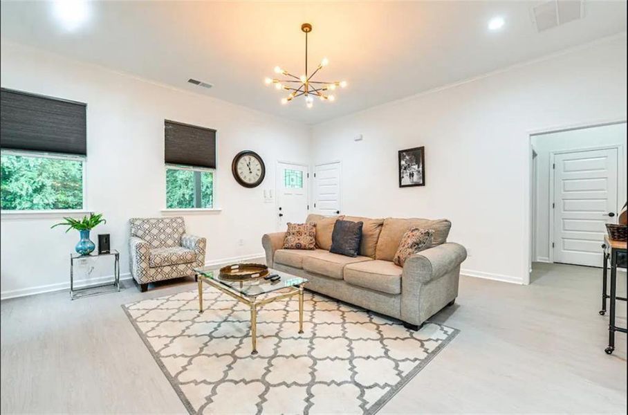 Furnished interior view inside a new home in , Hogansville (Image 27).
