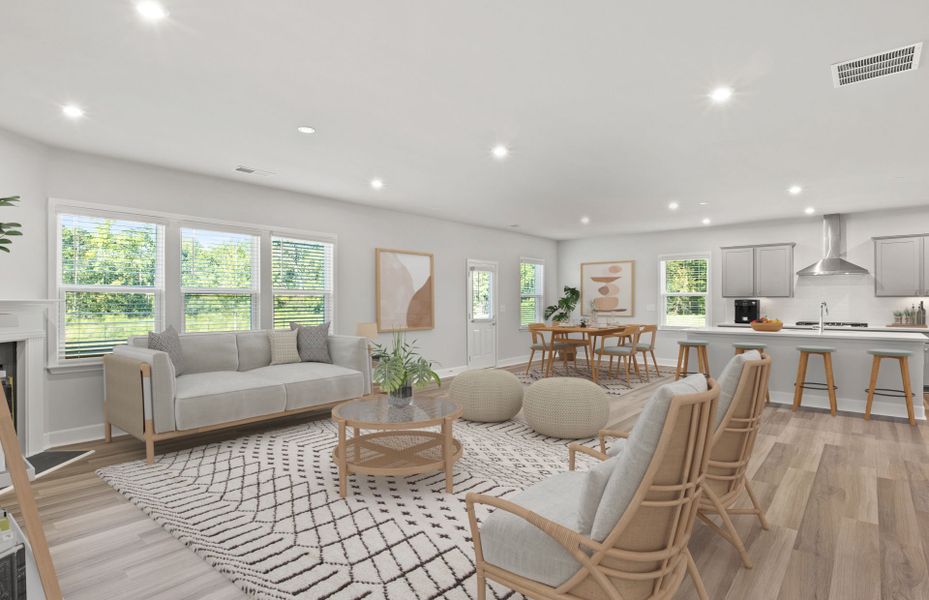 Furnished interior view inside a new home in Hamilton Place, Cartersville (Image 4).