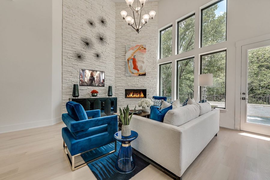 Representative furnished interior of a home built from the Grand Heritage by Grand Homes in Grand Oaks, Celina (Image 10).