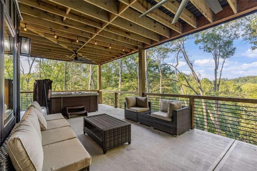 Exterior details and patio area of a home in , Ellijay (Image 23). Exterior details and patio area of a home in , Ellijay (Image 23).
