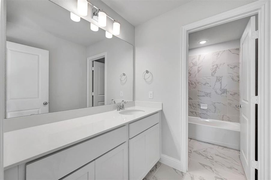 Furnished interior view inside a new home in Lilybrooke at Legacy Hills, Celina (Image 8).