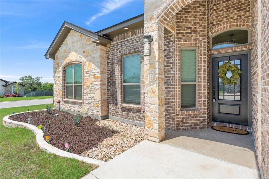 Exterior details and patio area of a home in , Belton (Image 22).