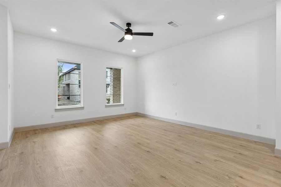 The entire family will love this spacious, light filled family room!