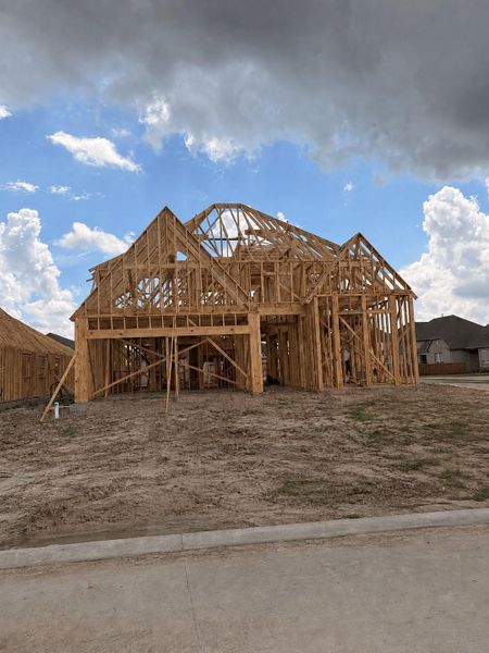 In-progress construction of a new home in The Meadows at Imperial Oaks, Conroe, TX (Image 4).